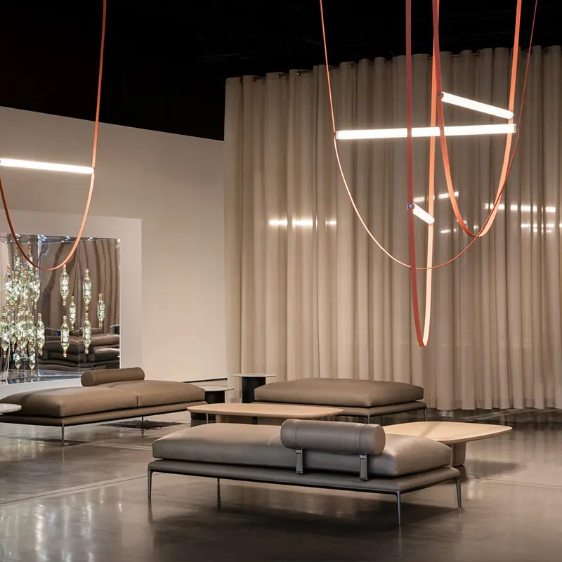 Wireline Suspension lamp Italy retro pendant lights design minimalist lamp replica For Office loft decoration Bell pendant light