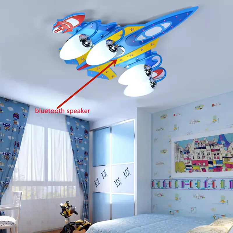 Bluetooth speaker lamp For Baby chandelier Children's room Girl Boys kids room chandelier Bedroom kawaii room decor hanging lamp