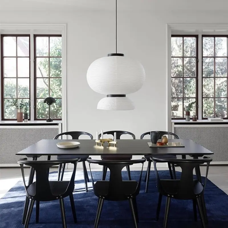 Wabi-sabi Pendant Lamp Rice Paper Pendant Light for Living Room Bedroom Restaurant Home Decor Japan Style Chandelier