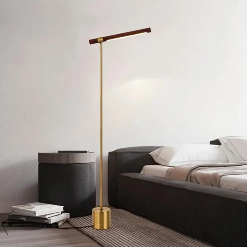 Linear Wood LED Task Light Designer vintage deco Lamp Luxury Led Bedroom Bedside Home Decoration Living Room study table lamp