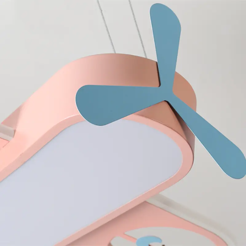 Modern Pink blue chandelier Led deco designer aircraft lamp Baby girl Boys Home Decor kids room chandelier lighting