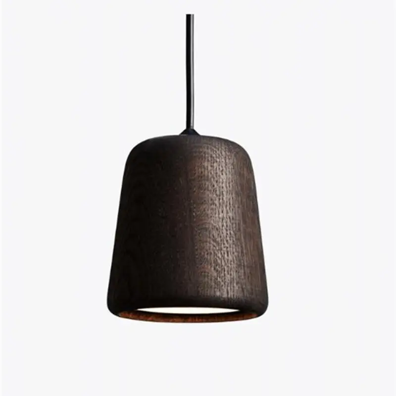 New Works Material Pendant Light Nordic Solid Wood Pendant Lamp for Living Room Kitchen Table Decoration Dining Bedroom retro La
