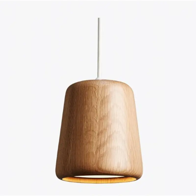 New Works Material Pendant Light Nordic Solid Wood Pendant Lamp for Living Room Kitchen Table Decoration Dining Bedroom retro La