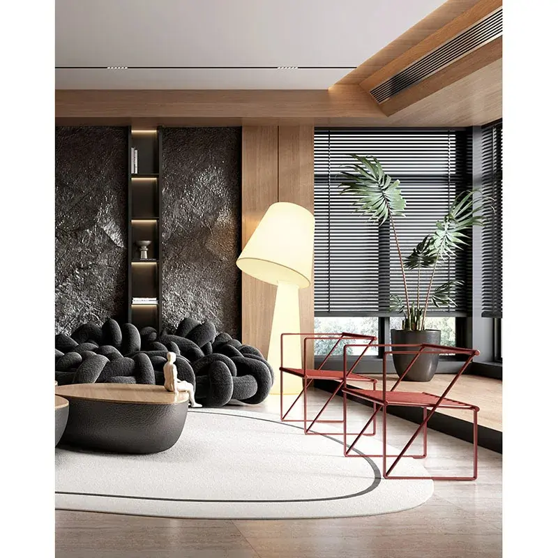 Nordic Wabi Sabi Cream Style Floor Lamp art Fabric Floor Lamp for Living Room Hotel Bedroom Minimalist decorative table lamp