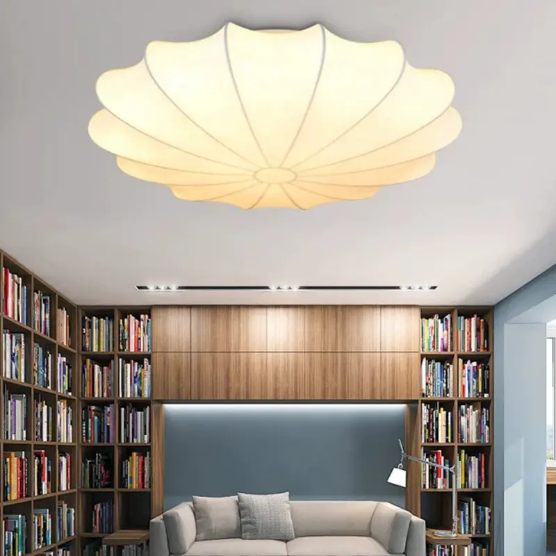 Silk Cocoon Pendant Light Wabi Sabi Japanese Petal chandelier for Living Room Kitchen Bedroom Nordic white Flower cocoon light