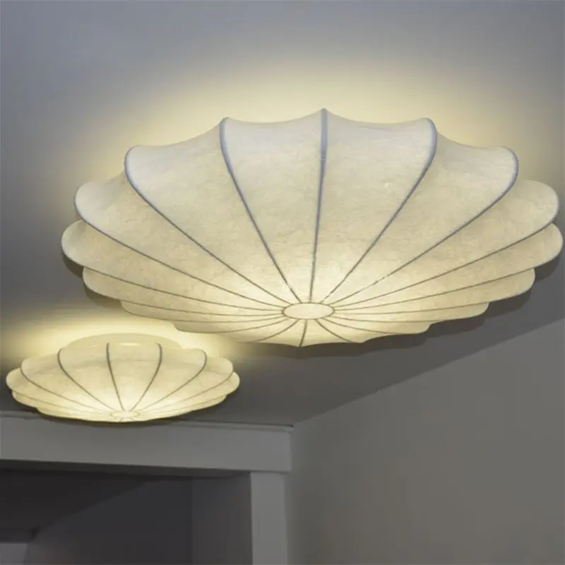 Silk Cocoon Pendant Light Wabi Sabi Japanese Petal chandelier for Living Room Kitchen Bedroom Nordic white Flower cocoon light