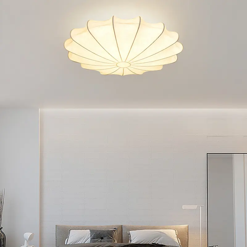 Silk Cocoon Pendant Light Wabi Sabi Japanese Petal chandelier for Living Room Kitchen Bedroom Nordic white Flower cocoon light