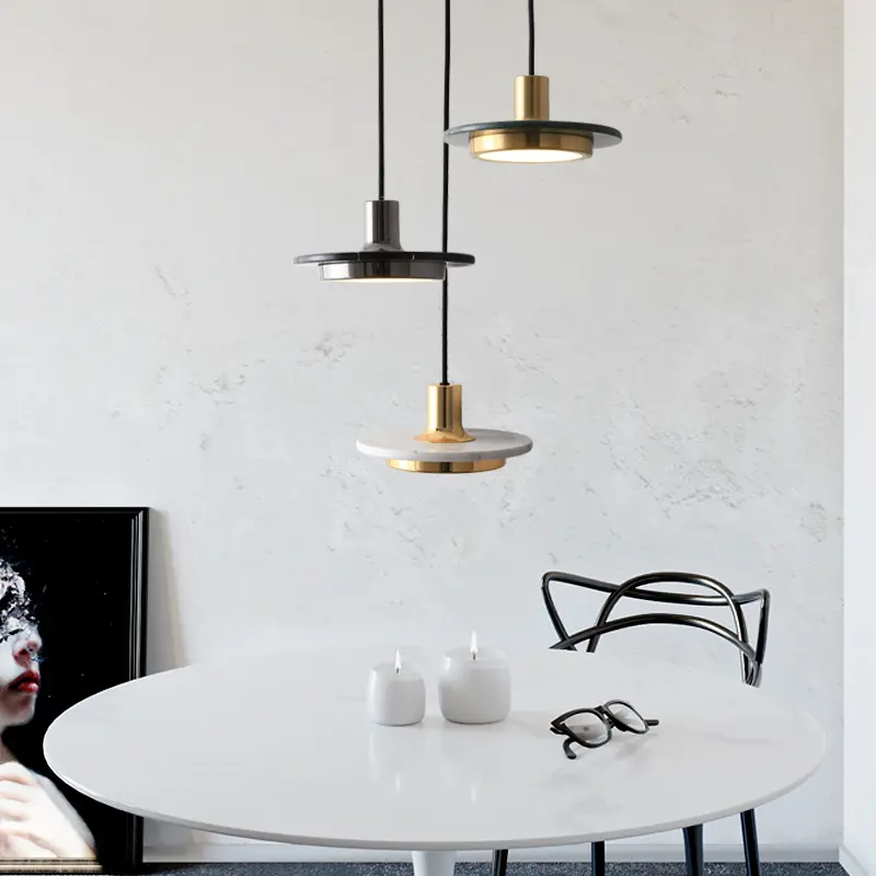 Bersi Marble Pendants Lamp postmodern Scandinavian light design gold pendant lamp for Living Room home house hotel bedroom light