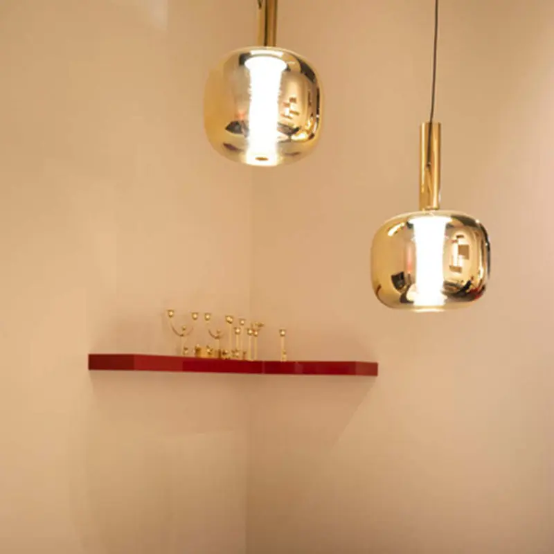 Dusk Dawn Pendant Light Rose Gold LED Good glass lamps Modern mini pendant light New Design Indoor LED Home Decor lounge light