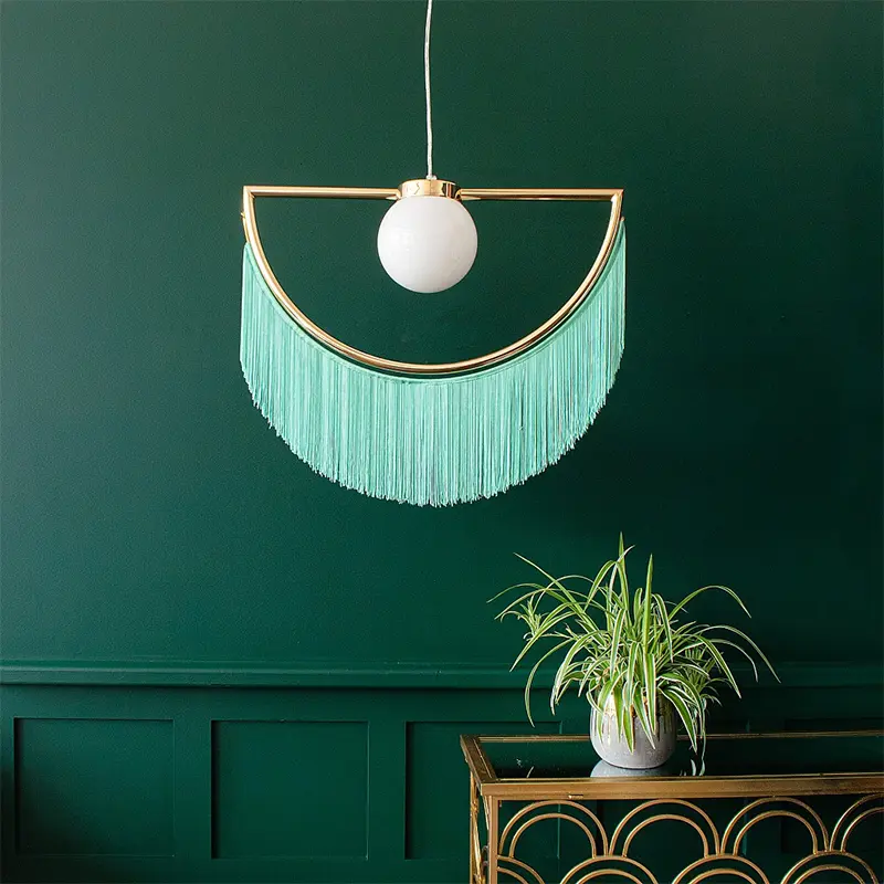 Wink Pendant Lamp Nordic Tassel Pendant Light for Living Room Kitchen Table Decoration Dining Bedroom ball chandelier