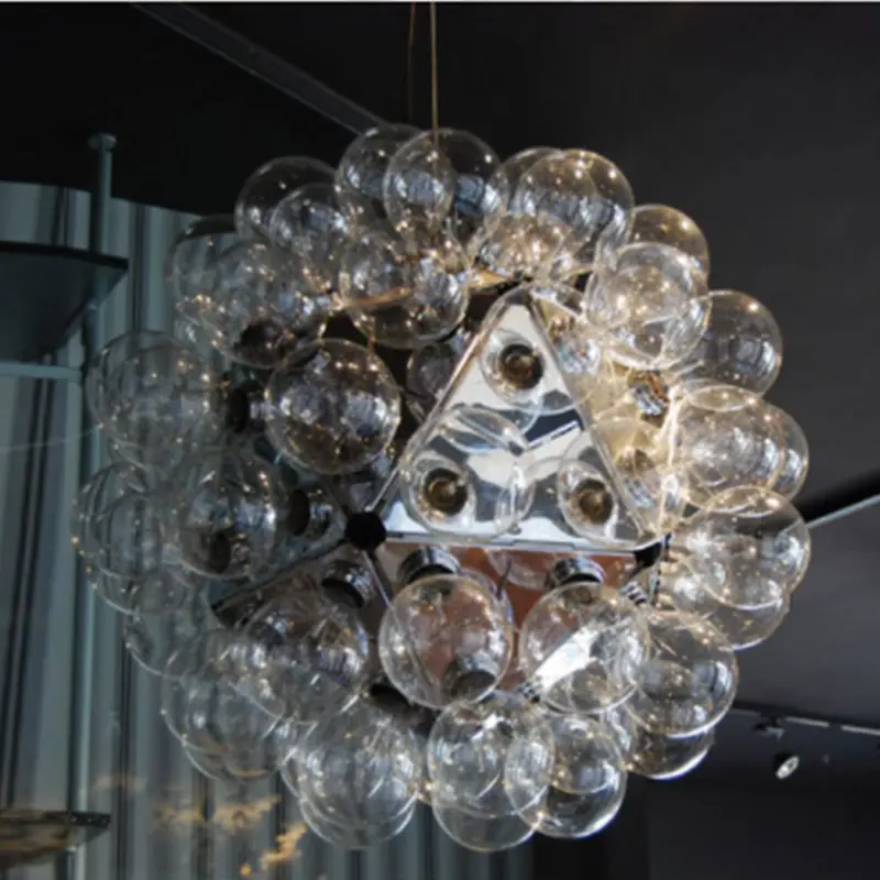 Taraxacum Suspension lamp Nordic Glass bubble pendant light Mirror geometric lamp Kitchen Modern bar decor creative lamp
