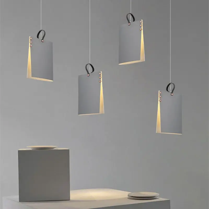 Book Shaped Pendant Lamp small personality minimalist light fixture Italian design decoration restaurant kids room pendant light