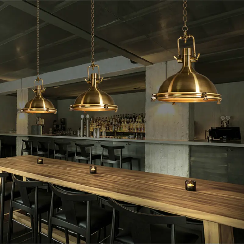 Nordic metal pendant light Loft Personality lustre industrial vintage Restaurant Pub Internet House Study Cafe bar pendant light