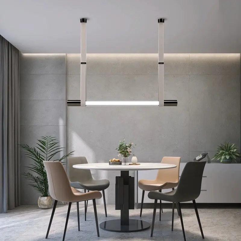 Designer Leather Belt Pendant Light Luxury Long Belt Pendant lamp for Restaurant Dining Room Long Hanging Lights Fixture