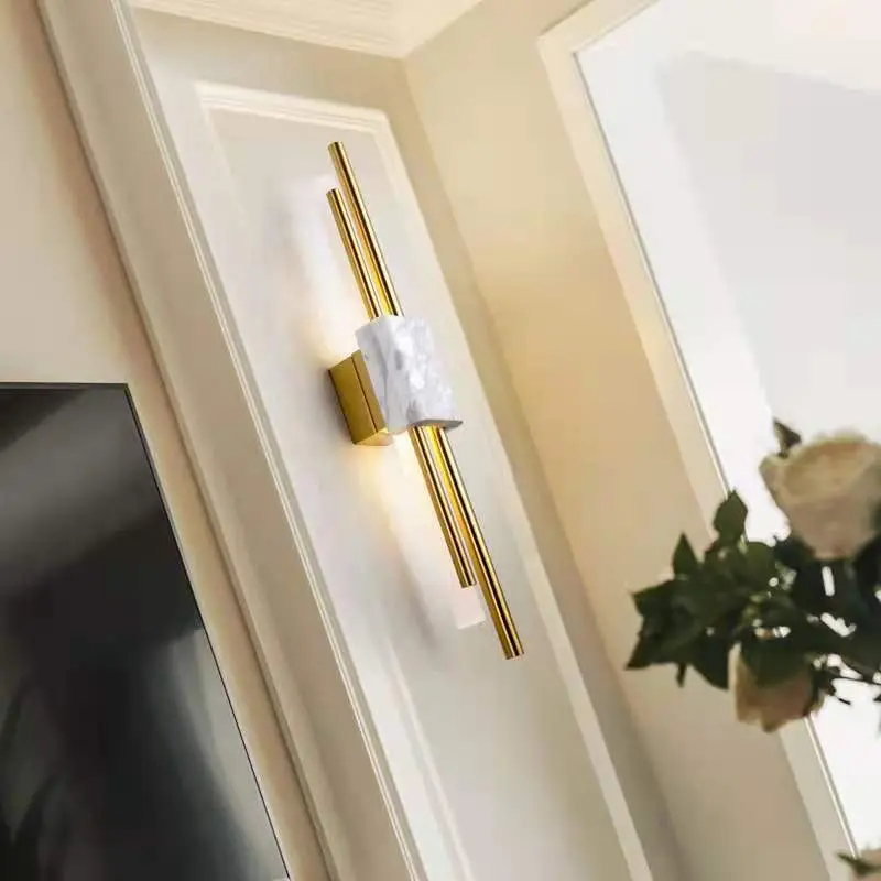 Tanto Wall Light Post-modern marble lamp Nordic luxury creative wall lamp gold for Foyer Bar Home Decor wall mount light