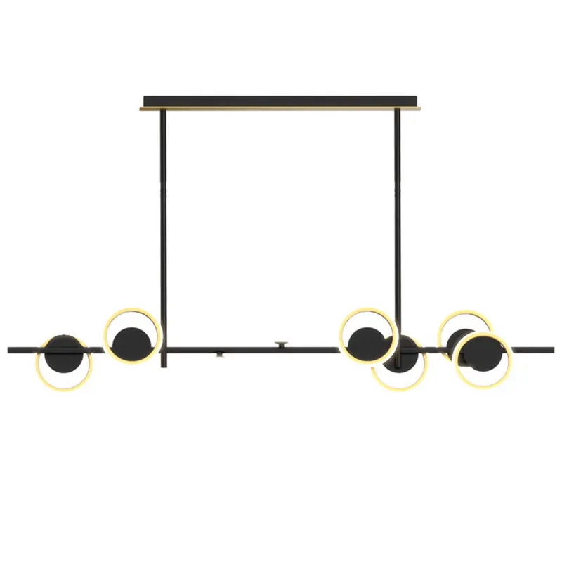 Modern wrought iron chandelier Simple Decor Lighting Nordic bubble light LED Black Bar counter 220-240V dining room chandelier