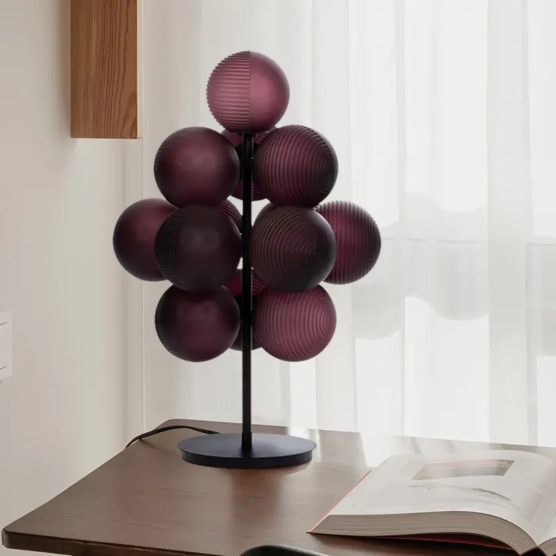 Moonriver Lighting Creative Grape Chandelier Modern Glass Ball Pendant Lamp Living Room Parlor Bedside Floor Lamp for Home 2024