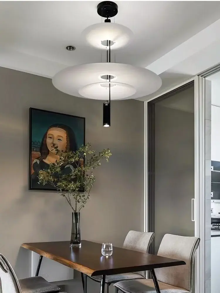 Modern Chandelier Flying Saucer Lamp UFO Hanging Light LED Pendant Light For Dining Table Living Room Restaurant Bar Lustre