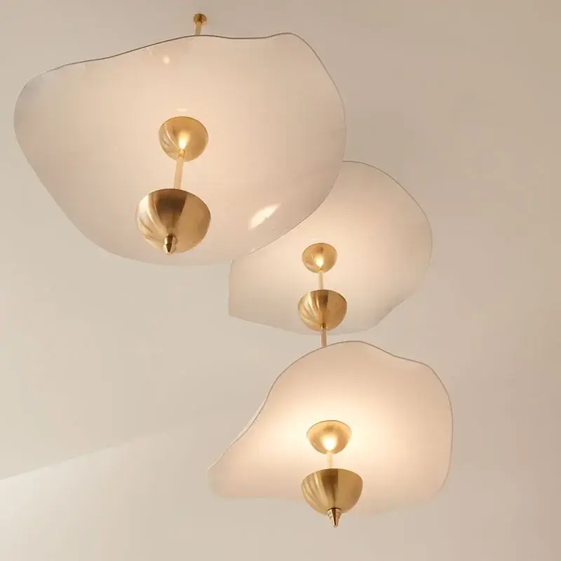Lotus Leaf Hanging Lamps for Ceiling Staircase Restaurant Living Room Pendant Light Hotel Lobby Chandelier Room Decor Mood Light