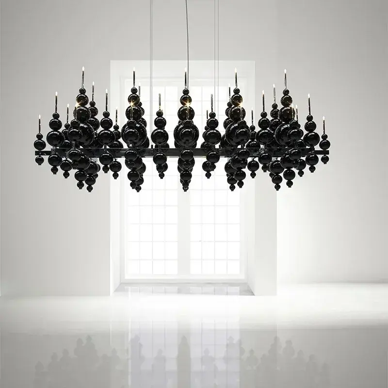 Hotel Restaurant Shop Luxury Ceiling Pendant Lamp Modern Art Deco Metal Chandelier Living Room Ceiling Light Fixture Room Decor