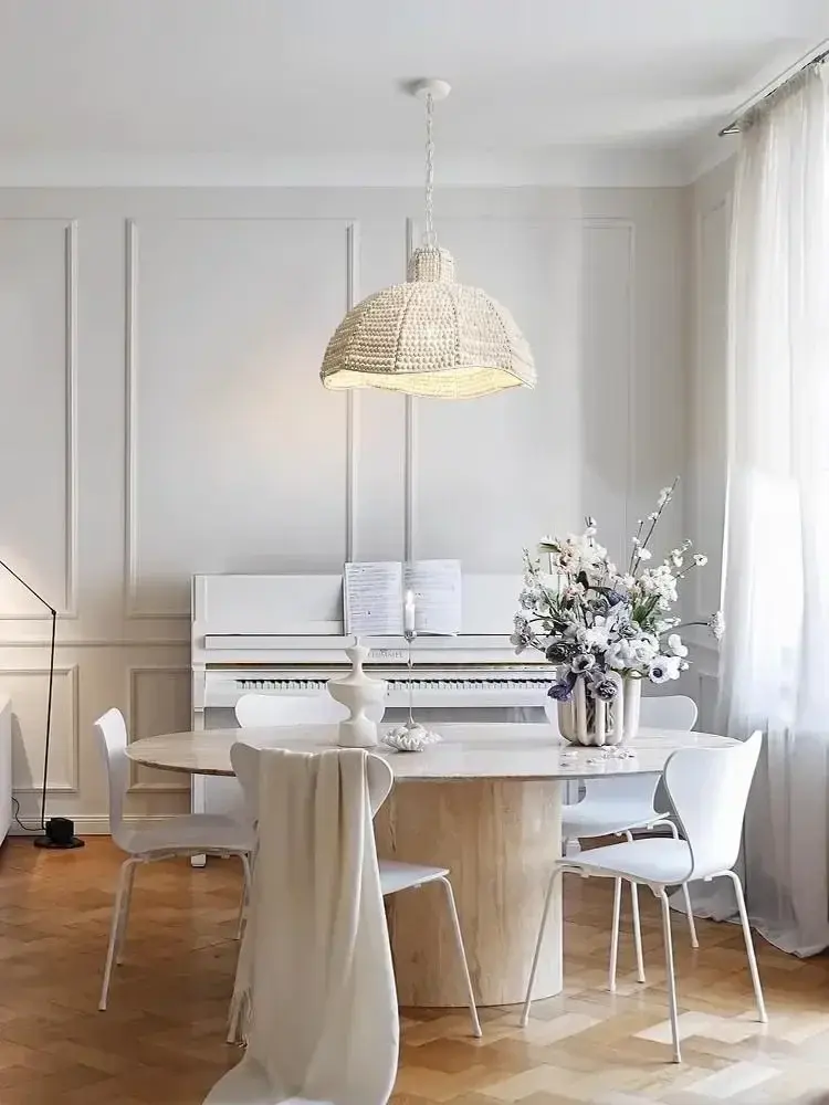 French Wood Ceiling Pendant Lamp Kitchen Restaurant Ceiling Lamp Vintage Bedroom Living Room Pendant Light Home Decoration