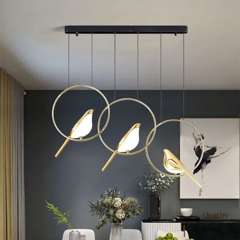 Magpie Bird Chandelier Animal Hanging Lamp Children' Room Droplight Modren Style Pendant Light for Home Decor Appliances 2024