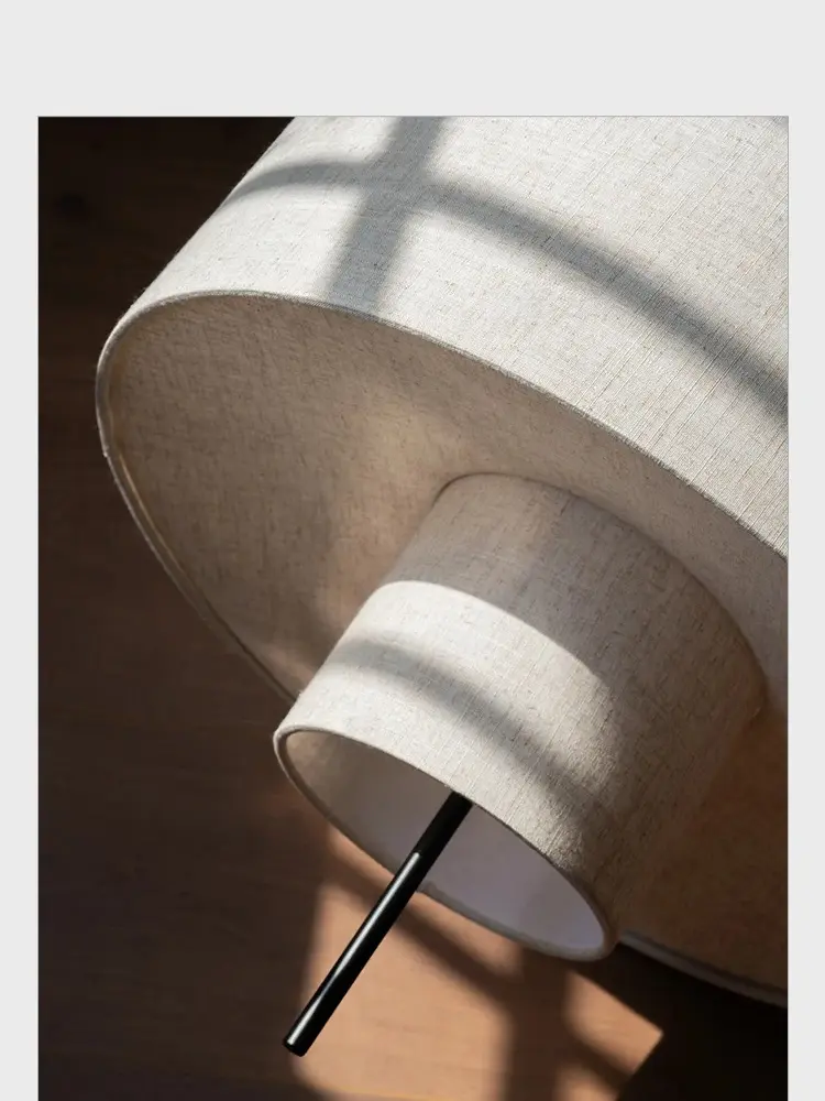 Nordic Designer Light Wabi Sabi Style Cloth Hanging Lamp Living Room Dining Room Bedroom Fabric Pendant Light E27 Bulb