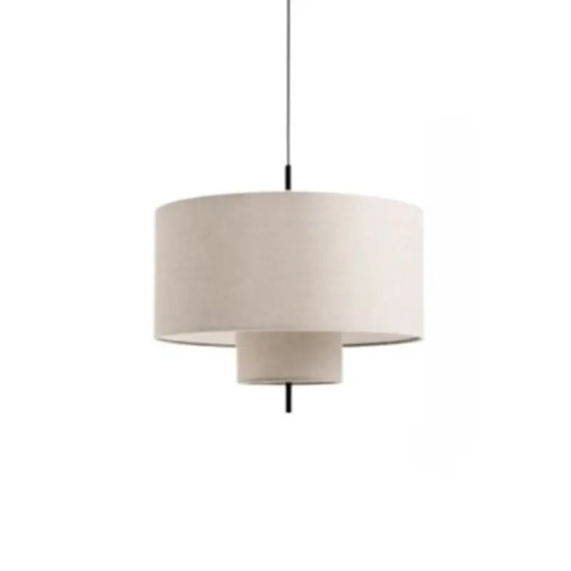 Nordic Designer Light Wabi Sabi Style Cloth Hanging Lamp Living Room Dining Room Bedroom Fabric Pendant Light E27 Bulb