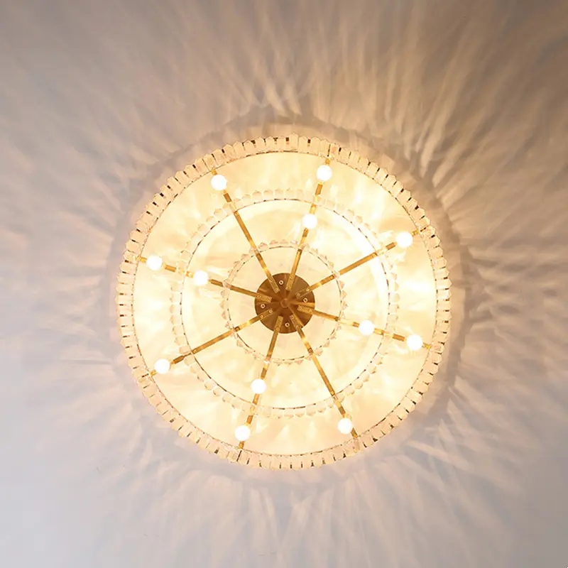 European Crystal Chandelier Modern Luxury Ceiling Lamp Contemporary Style Pendant Light for Home Decoration Restaurant Lantern