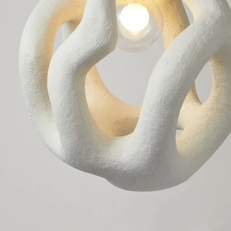 Wabi Sabi Style Pendant Lights Bedroom Dining  Indoor Hanging Lamps Nordic Restaurant Home Decor Chandeliers LED Fixtures
