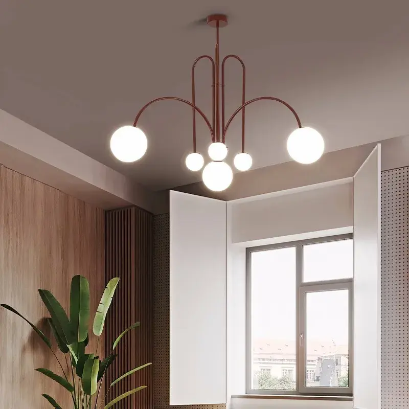 Italian LED Pendant Lamps Living Room Bedroom Hanging Light Shop Restaurant Ceiling Chandelier for Room Decor Lustre