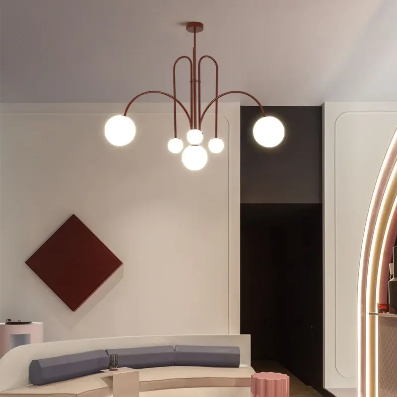 Italian LED Pendant Lamps Living Room Bedroom Hanging Light Shop Restaurant Ceiling Chandelier for Room Decor Lustre