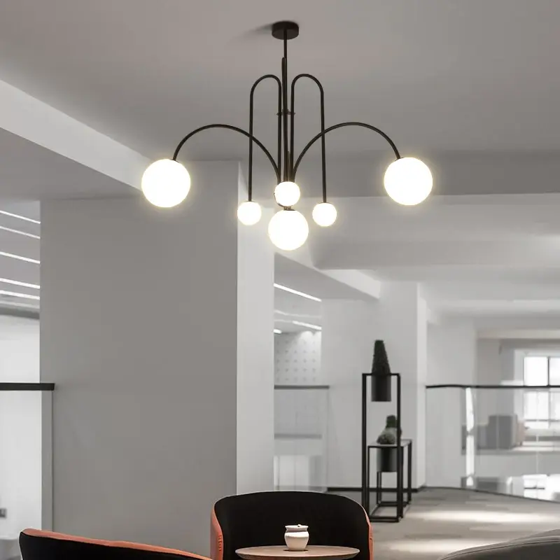Italian LED Pendant Lamps Living Room Bedroom Hanging Light Shop Restaurant Ceiling Chandelier for Room Decor Lustre