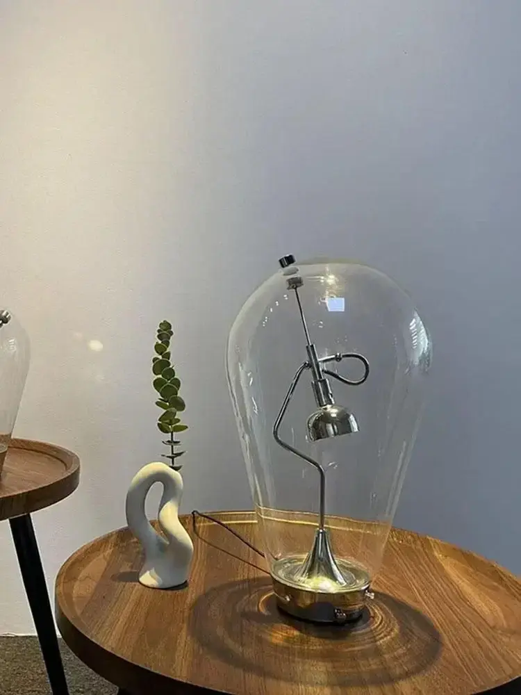 Vintage Glass Desk Lamp Industrial Style Desk Reading Light Bedside Table Lamp for Bedroom Home Decorations Lustre Touch Switch