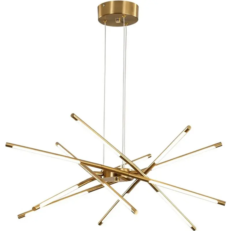 Creative Line Hanging Lamps for Ceiling Modern Simple Living Room Pendant Lights Personalized Fashion Chandelier Loft Room Decor