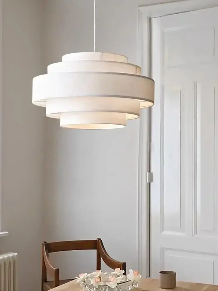 Wabi Sabi Cloth Led Ceiling Chandelier Japan Living Room Ceiling Lamp Restaurant Dining Room Pendant Lights Home Decorations