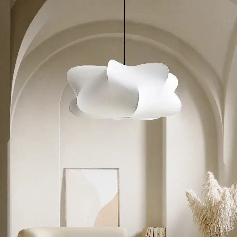 Wabi Sabi Living Room Ceiling Lamp Shop Bar Parlor Pendant Lights Silk Japan Hanging Chandelier Home Decorations Lustre