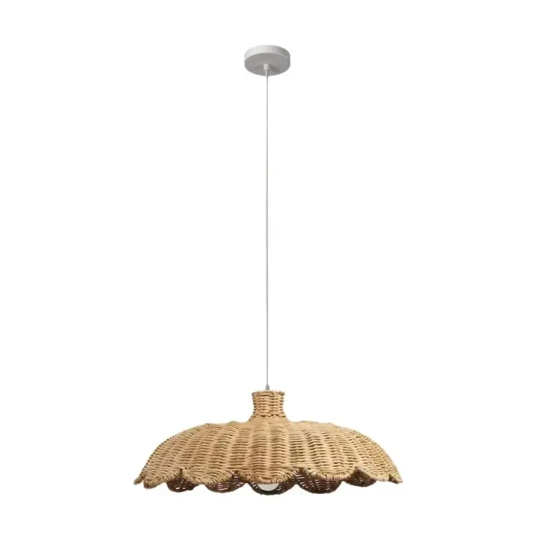 Wabi Sabi Natural Rattan Chandeliers Japan Weave Pendant Lamp for Living Room Hotel Restaurant Shop Retro Mood Lights Lustre
