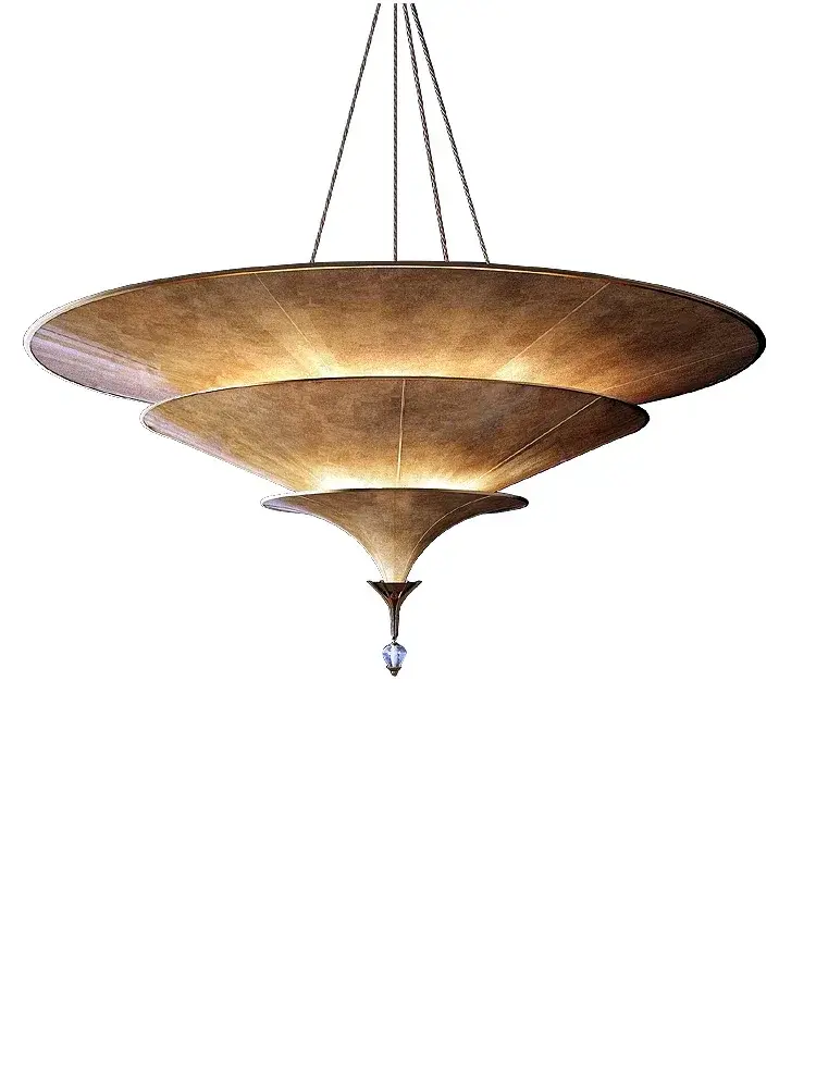 Buddhist Mood Teahouse Chandelier Southeast Asian Hanging Lamp Wabi Sabi Pendant Light for Home Staircase Decor Room Lustre
