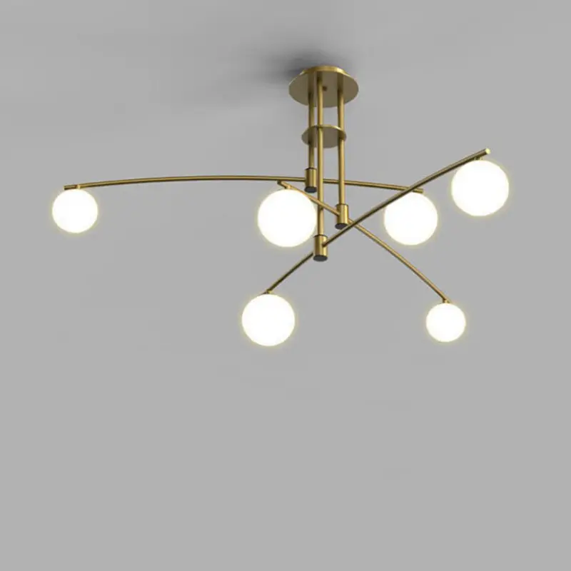 Nordic Living Room Chandelier Household Dining Room Lamp Modern Simple Creative Magic Bean Bedroom Lighting