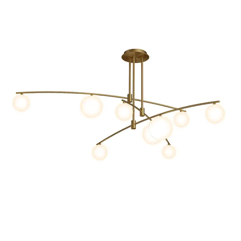 Nordic Living Room Chandelier Household Dining Room Lamp Modern Simple Creative Magic Bean Bedroom Lighting