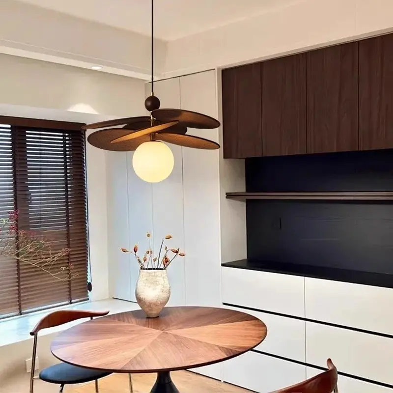 Rattan Weave Vintage Pendant Light Retro Restaurant Shop Hotel Chandelier Living Room Japan Hanging Lamp for Room Decor Lusutre