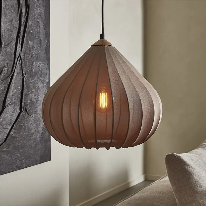 Vintage Cloth Bedroom Pendant Light Retro Fabric Restaurant Hotel Art Deco Chandelier Japan Living Room Light for Room Decor