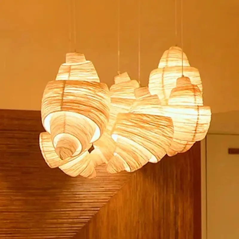 Creative Croissant Bar Pendant Light Bakery Baking Shop Decor Light Hotel Shop Cloth Chandelier Living Room for Mood Light