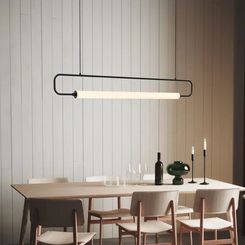 Modern LED Kitchen Table Pendant Lights Restaurant Hotel Shop Reception Hanging Lamps Living Room Chandelier for Room Decor