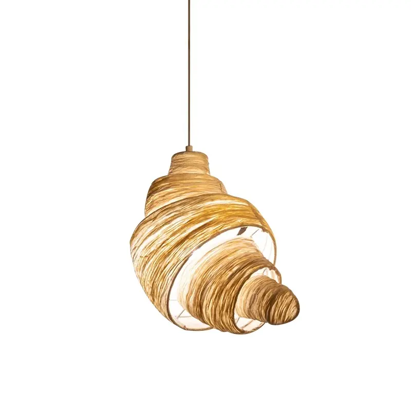Creative Croissant Bar Pendant Light Bakery Baking Shop Decor Light Hotel Shop Cloth Chandelier Living Room for Mood Light