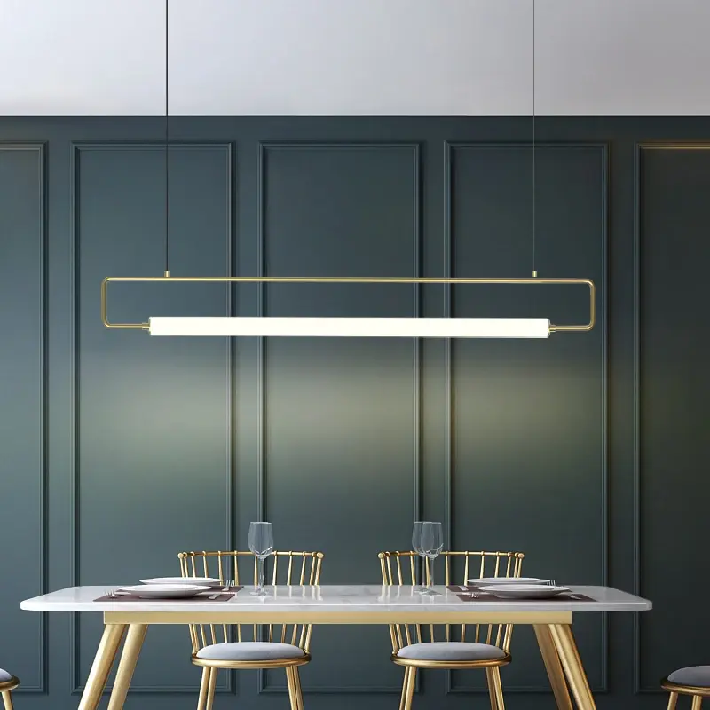 Modern LED Kitchen Table Pendant Lights Restaurant Hotel Shop Reception Hanging Lamps Living Room Chandelier for Room Decor