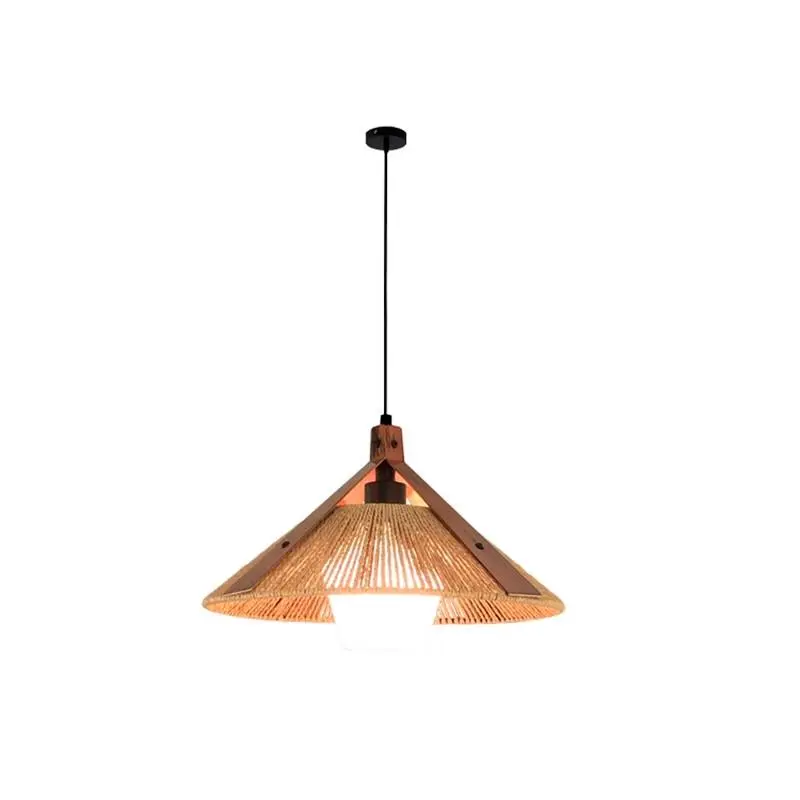 Wabi Sabi Hotel Restaurant Ceiling Pendant Lamp Japan Hemp Rope Chandelier Living Room Art Deco Hanging Lamp for Room Decor