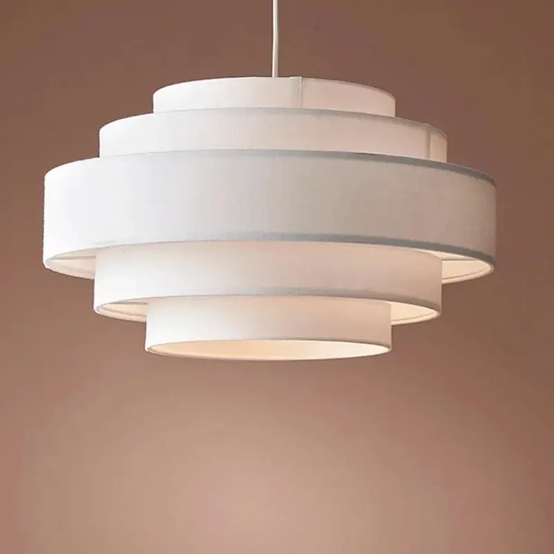Wabi Sabi Fabric Pendant Light Japan Cloth Chandelier for Living Room Bedroom Home Decor White Cloth Pendant Lamp