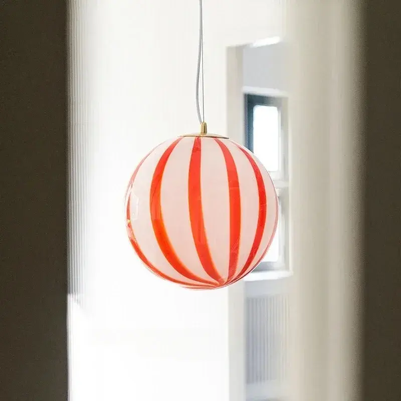 Living Kid Room Hanging Lamp Restaurant Shop Hotel Art Deco Lollipop Chandelier Candy Ball Color Pendant Lights for Mood Light